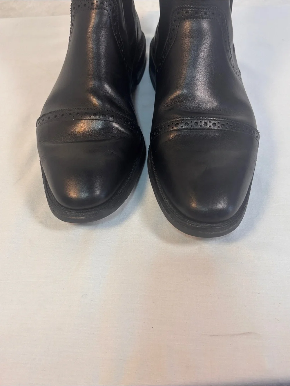 Allen Edmonds Lombard Black Leather Chelsea Boots 10D
